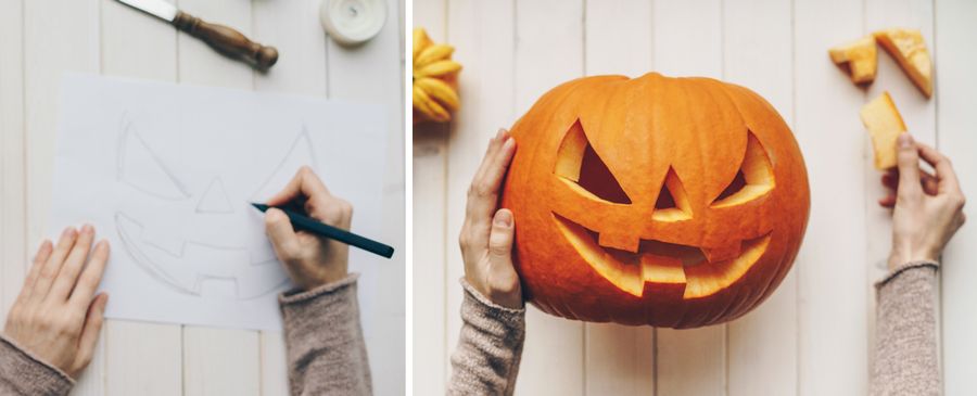 cómo hacer una calabaza para halloween